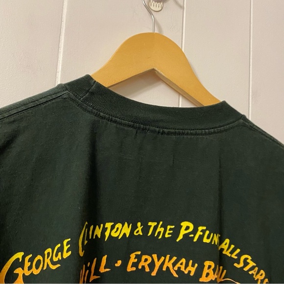 Vintage 1997 Smokin Grooves Band Tee Cypress Hill OutKast Concert Green Tour 97 - Picture 3 of 13